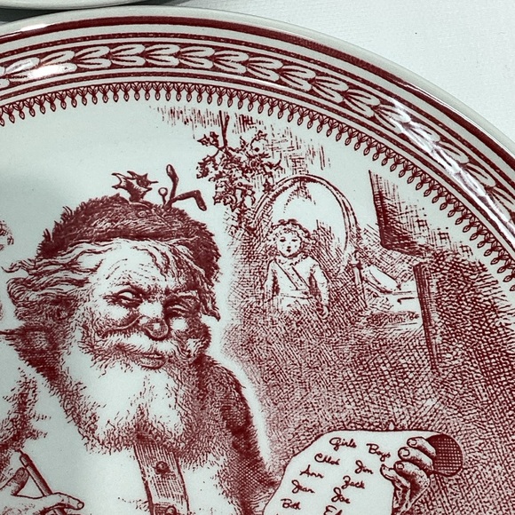 Spode Saint Nick Plates X Williams Sonoma NWOB Lot of 2 - Picture 3 of 8